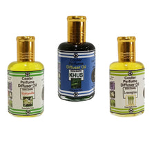 Multipurpose Cooler Perfume & Diffuser Oil Rajnigndha, Khus & Lemongrass 25ml 3 Pc. Combo Pack