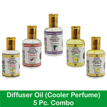 Multipurpose Cooler Perfume & Diffuser Oil Mango, Apple, Black Current, Lime Fresh & Pineapple Fruity Collection 25ml 5 Pc. Combo Pack