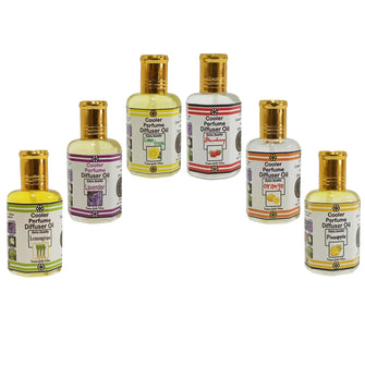 Multipurpose Cooler Perfume & Diffuser Oil Lemongrass, Lavender, Lime Fresh, Strawberry, Orange & Pineapple 25ml 6 Pc. Combo Pack