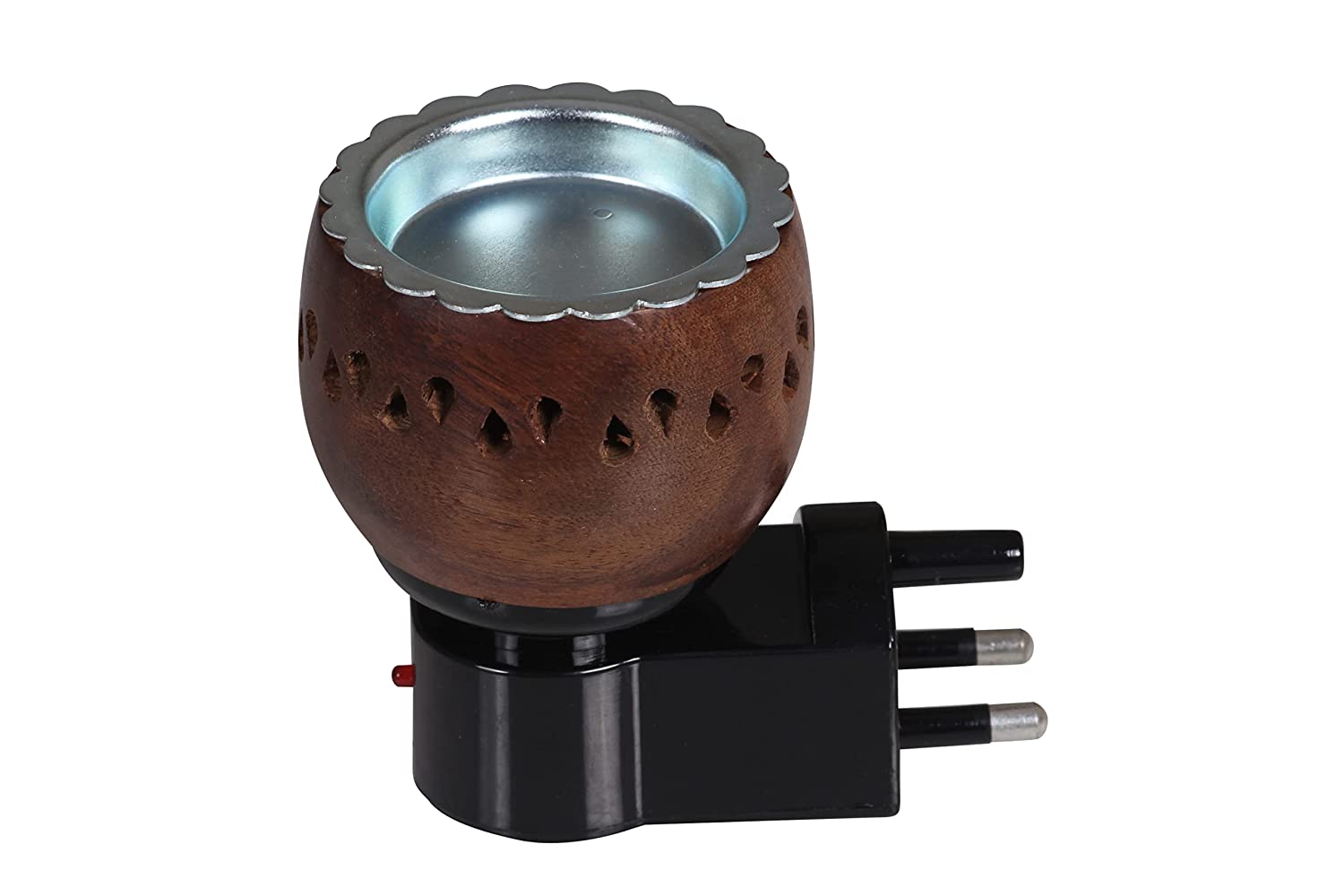 Diffuser Champor Wooden Electric Camphor Diffuser for Home Fragrance With One 25ml Diff ...