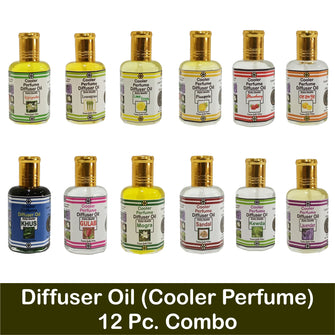 Multipurpose Cooler Perfume & Diffuser Oil Super Combo of 12 Pieces 25ml 12 Pc Combo Pack