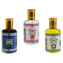 Multipurpose Cooler Perfume & Diffuser Oil Premium Khus Premium Gulab Premium Mogra 25ml Each 3 Pc. Combo Pack
