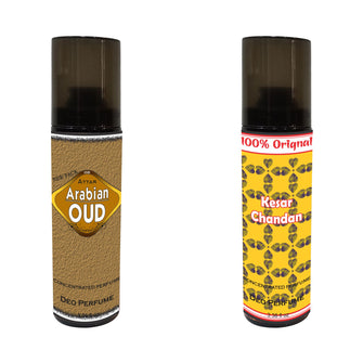 Perfume Spray For Men|Women Arabian Oudh & Kesar Chandan 100 ML  2 Piece Combo Pack