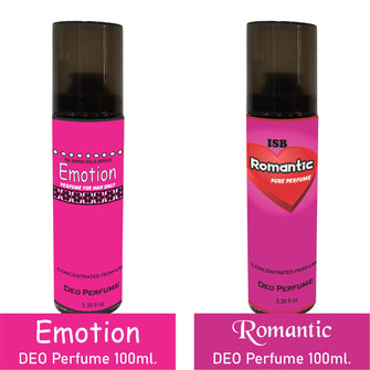 Perfume Spray For Men|Women Pure Emotion & Romanitic 100 ML  2 Piece Combo Pack