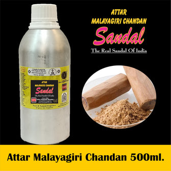 Real and Classic Malayagiri Chandan  500ml With Free RollOn  Pack