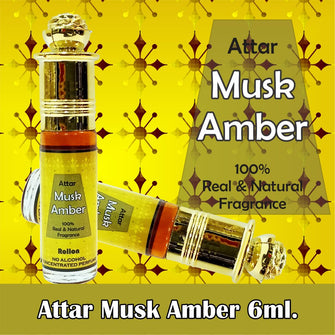 Musk Amber  6ml Rollon  Pack