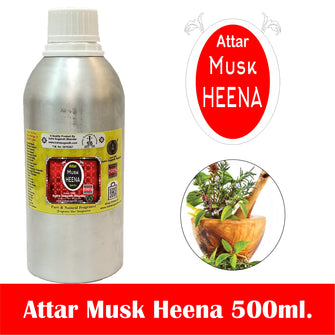 Musk Heena  500ml With Free RollOn  Pack