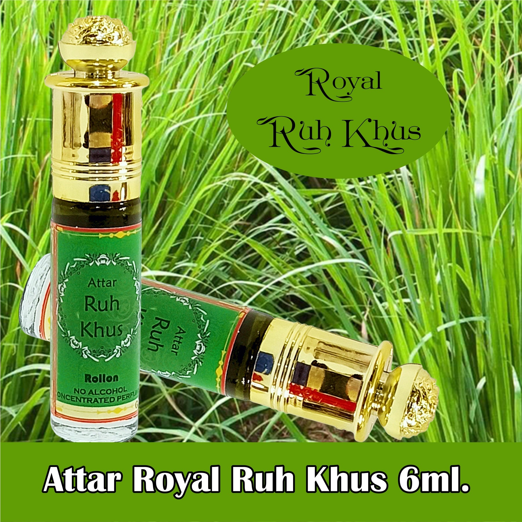 Pure Royal Ruh Khus 6ml Rollon Pack – Indra Sugandh Bhandar