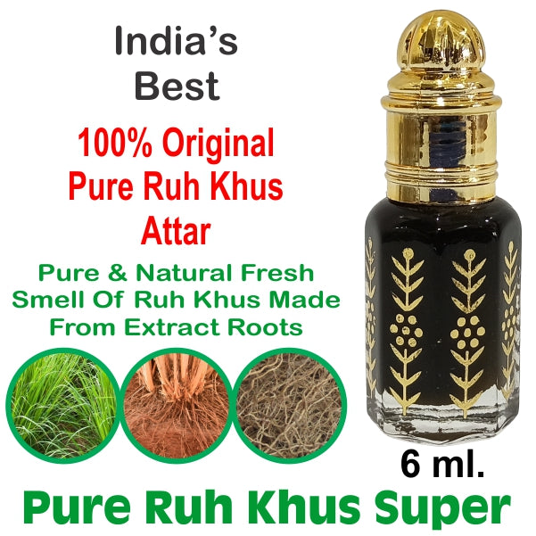 INDRA SUGANDH BHANDAR Pure Ruh Khus Attar for Men & Women – Alcohol ...