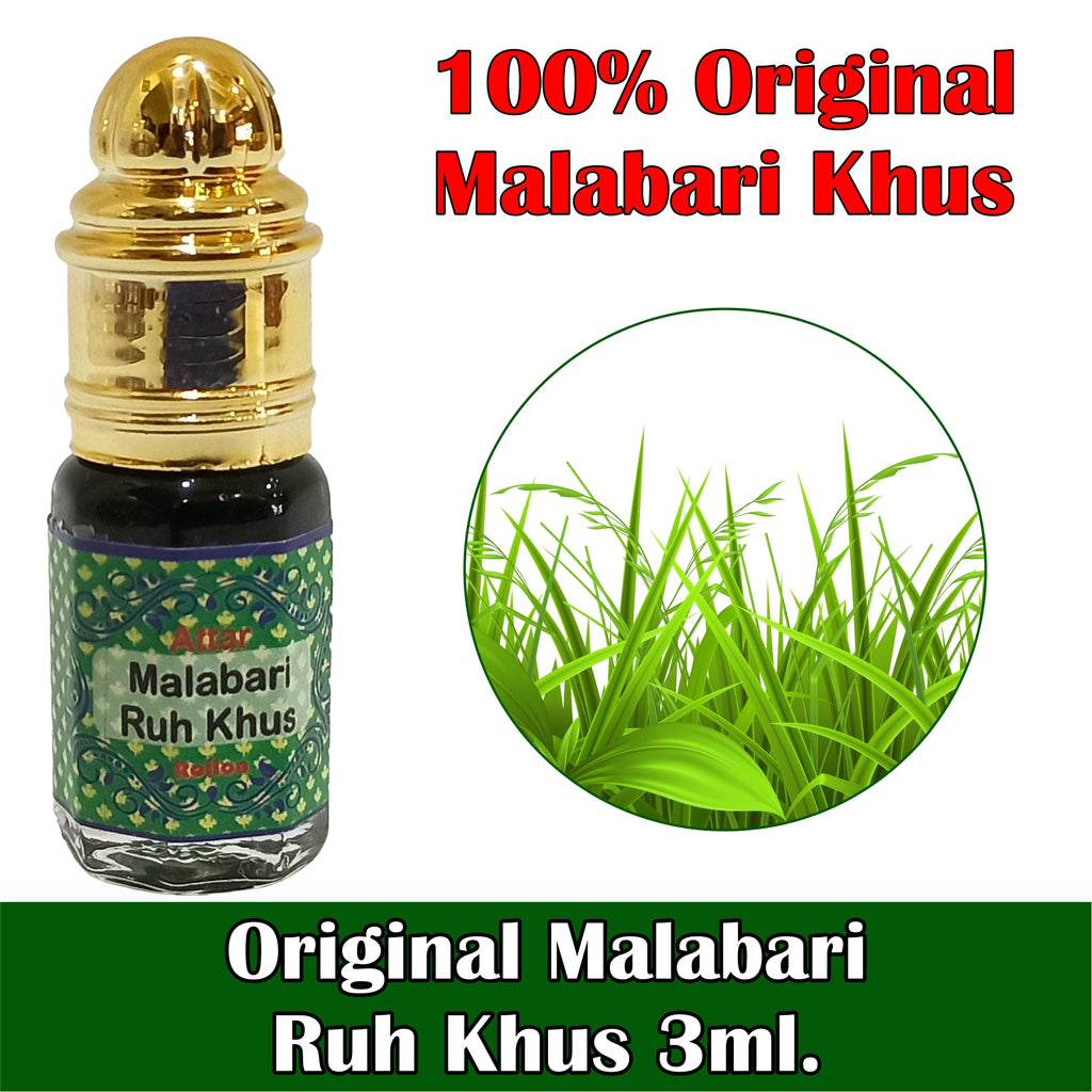 INDRA SUGANDH BHANDAR Malabari Ruh Khus Attar for Men & Women – Alcohol ...