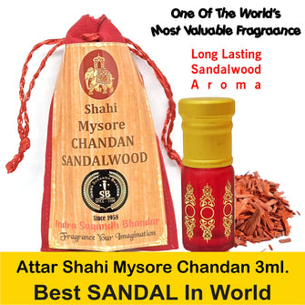 World Best Sandal 3ml Rollon Wooden Pack