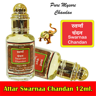 Swarnaa Chandan with Golden Crystals  12ml Rollon  Pack