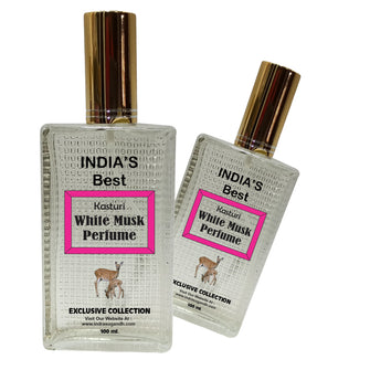 Perfume For Men|Women White Kasturi Musk 100 ML Spray Pack